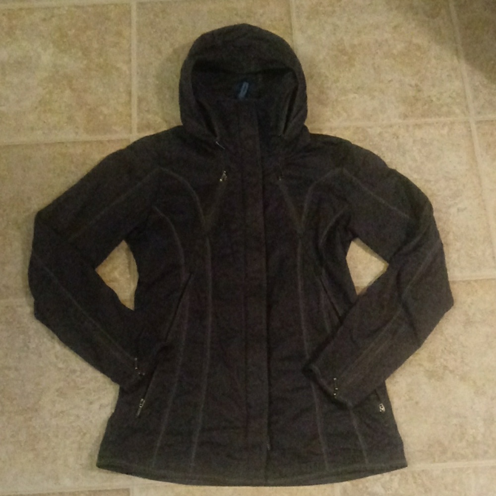 Waxed cotton cute stitch detailed jacket